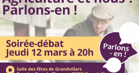 Soirée-débat : Agriculture et nous ? Parlons-en !